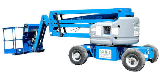 BOOM LIFT 45 FEET 4 X 2 ARTICULATING BI-ENERGY DIESEL & BATTERY