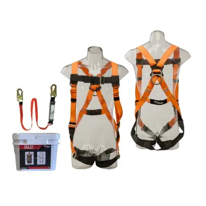 FALL SAFETY KIT - HARNESS & LANYARD