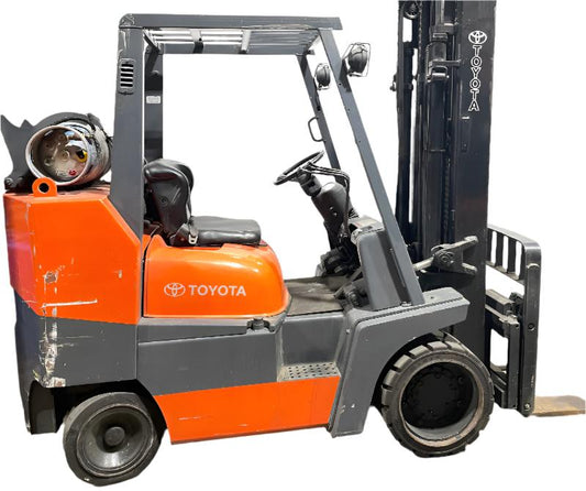 Toyota LPG Forklift 8,900 Lb Capacity, Height 198" with Side Shift and Tilt.